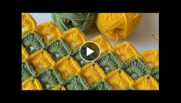 WONDERFUL crochet knit blanket pattern / how to make knit vest/ knitting bag pattern / Crochet