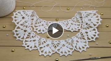  Сrochet lace collar tutorial