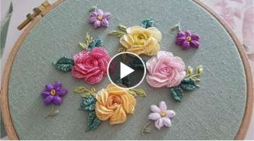 [프랑스자수] 장미자수 Rose Embroidery