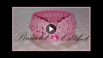 How to Crochet a Bracelet easy for beginners (one row repeat)