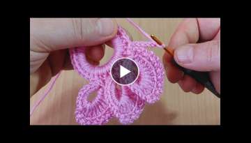 A great crochet stitch that will add sparkle to your hair / tığ işi kolay toka yapımı