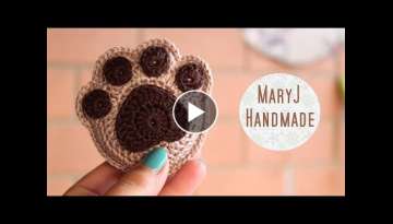 How to crochet a supercute paw print