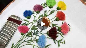 beautiful flower design|hand embroidery |embroidery