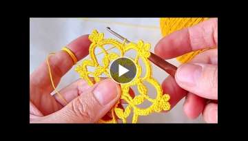 Super esay knitting Crochet motif model