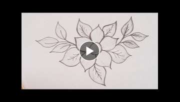 Hand embroidery, flower embroidery design using very simple and easy stitches