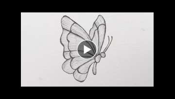 Hand Embroidery Beautiful Butterfly Design_ 3d butterfly embroidery_हाथ कढ़ाई त...