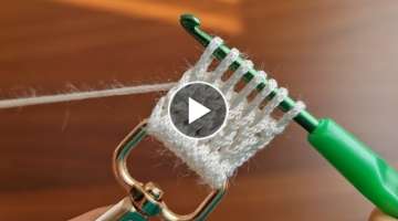 Super Easy Tunusian Knitting - Tunus İşi Çok Kolay Mükemmel Örgü Modelinin Yapımı