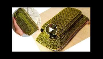 Crochet a wallet with a phone case, the easiest and most beautiful gift for Mother's Day