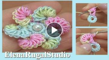 Crochet 6-Petal Flower Tutorial 194