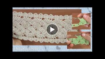 Step-by-Step Crochet Wide Cable Pattern