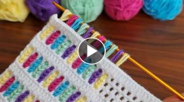 ¡Super! Very Easy Crochet Knitting - Tığ İşi #knitting Modele Bayılacaksınız 