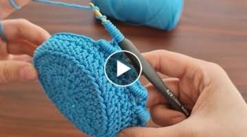 SUPER BEAUTIFUL How to make a super simple and useful crochet hamper