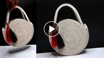  DIY Circle Rope Bag