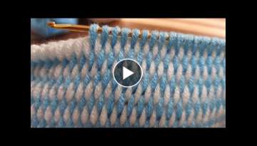 Super Easy Tunisian Knitting - Tunus İşi Muhteşemmm Örgü Modeli