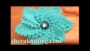 12-Petal Crocheted Spiral Flower