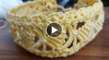 Tunisian Crochet. JUST 1 HOUR FOR HAİRBAND