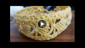 Tunisian Crochet. JUST 1 HOUR FOR HAİRBAND
