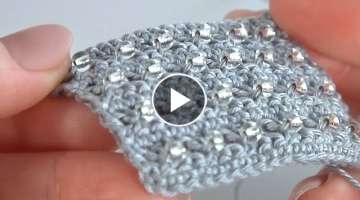 SHINE and BEAUTY!!! Super Crochet PATTERN with BEADS/Crochet very SIMPLY and FAST to remember