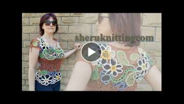 How To Crochet Summer Blouse Tutorial/IRISH LACE PATTERN