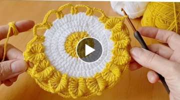 Super Easy beautiful motif model knitting Crochet motif model yapımı