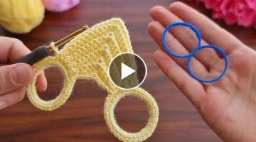 Wow!! super idea how to make eye catching crochet keychain ✔ göz alıcı tığ işi anahtarlı...