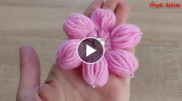 how to crochet flower making
