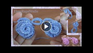 Crochet 3D Floral-Ruffle Cord