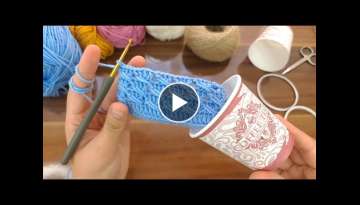 Wow! SUPER IDEA ! My friends liked the souvenir gifts that I knit with PAPER CUPS- TREND CROCHET