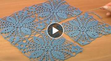 How to Crochet Big Square Motif Tutorial 20 Part 1 of 2