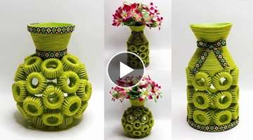 2 Plastic Bottle Caps Ideas | Flower Vase