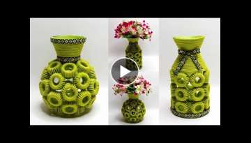 2 Plastic Bottle Caps Ideas | Flower Vase