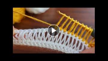 Super Easy Crochet Knitting - Tığ İşi Çok Kolay Çok Güzel Örgü Modeline Bayılacaksını...