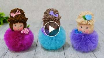 dıy baby with yarn and tulle