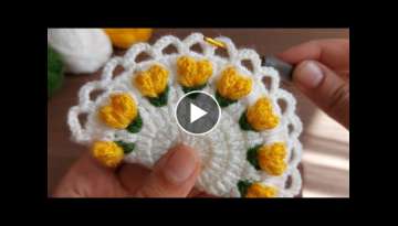crochet very easy coaster, supla pattern 