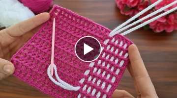 Very easy very beautiful eye catching crochet knitting ✔ Çok kolay çok güzel göz alıcı t�...