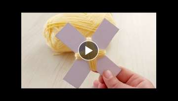 Amazing Flower Craft Ideas with Woolen / Sewing Hack / Easy Wool Flower