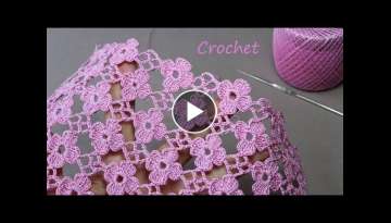 SUPER EASY Beautiful Flower Pattern Crochet KNİTTİNG PATTERNS  СУПЕР легкий УЗОР...