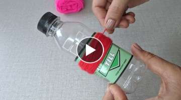 Amazing !! Perfect idea made of plastic bottles and wool - Recycling Craft Ideas - DIY Projects