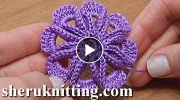 Crochet Flower for Bucket Hat