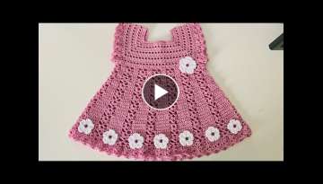 Vestido para Bebe Tejido a Crochet | 0 a 3 meses | paso a paso | PATRÓN DE CROCHET