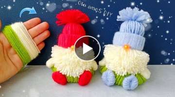 It's so Beautiful !! DIY Gnome Christmas Ornaments Superb Gnome Making Idea with Yarn