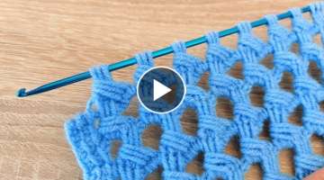 Super Easy Beautiful Tunusian Crochet Knitting 