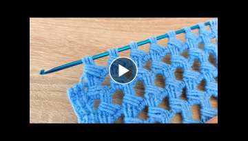 Super Easy Beautiful Tunusian Crochet Knitting 