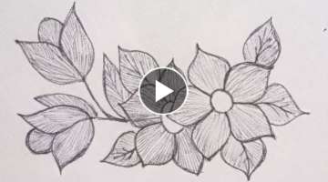 New very easy hand embroidery work - Beautiful and easy hand embroidery flowers tutorial