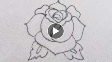 Latest easy hand embroidery work designs, Rose flower stitches by hand,#embroideryflowers