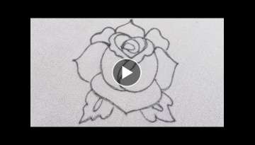Latest easy hand embroidery work designs, Rose flower stitches by hand,#embroideryflowers