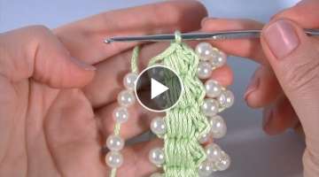 CROCHET Ideas /CROCHET QUICK and EASY/Crochet Stitch with Beads