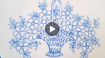 New simple and easy hand embroidery work- Beautiful hand embroidery design tutorial-easy stitches