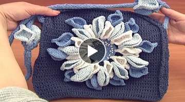 Crochet Shoulder Bag Tutorial/ EASY CROCHET/Beginner Crochet Bags