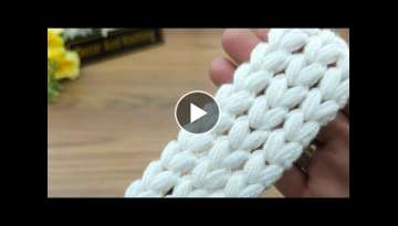 Tunisian hairband|Very easy crochet tunisian hairband for beginner|Tunisian hairband crochet